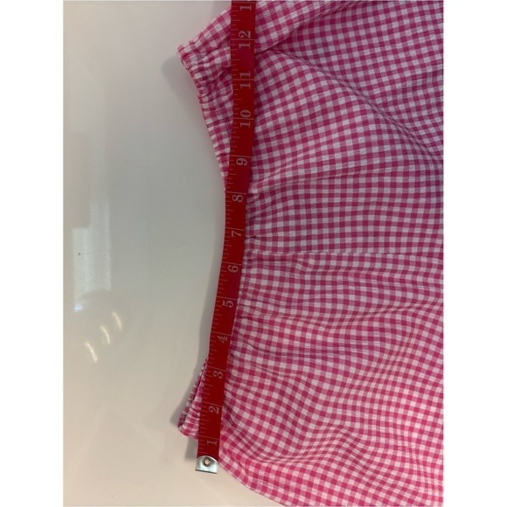 WAYF Pink Gingham Women's Shorts stretchy waist Sz XS NEW NWT pocket Nordstrom - Picture 8 of 9